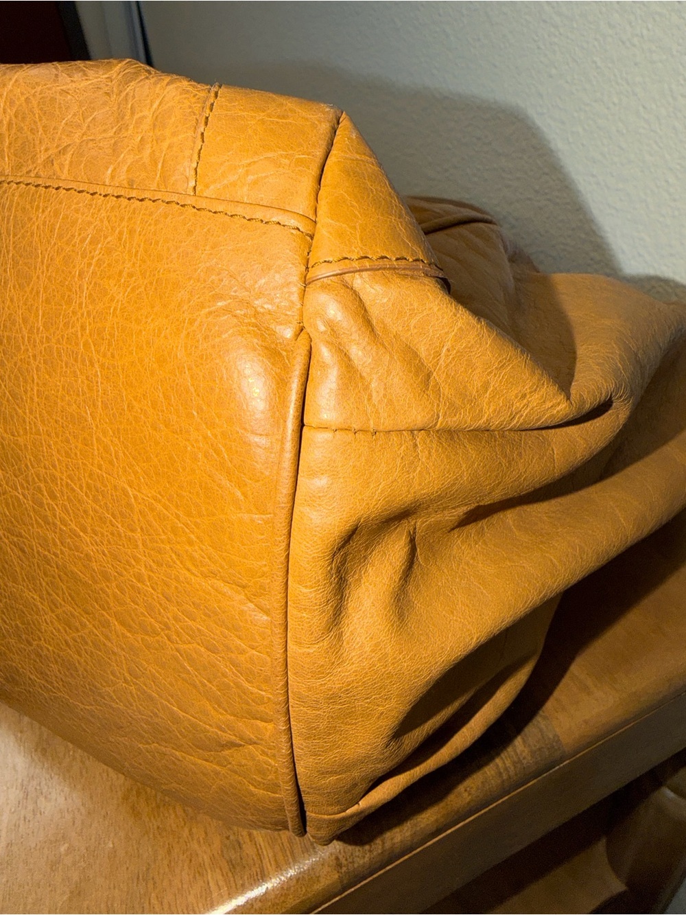 BALENCIAGA Tan Leather Sunday Bag - Picture 10 of 16